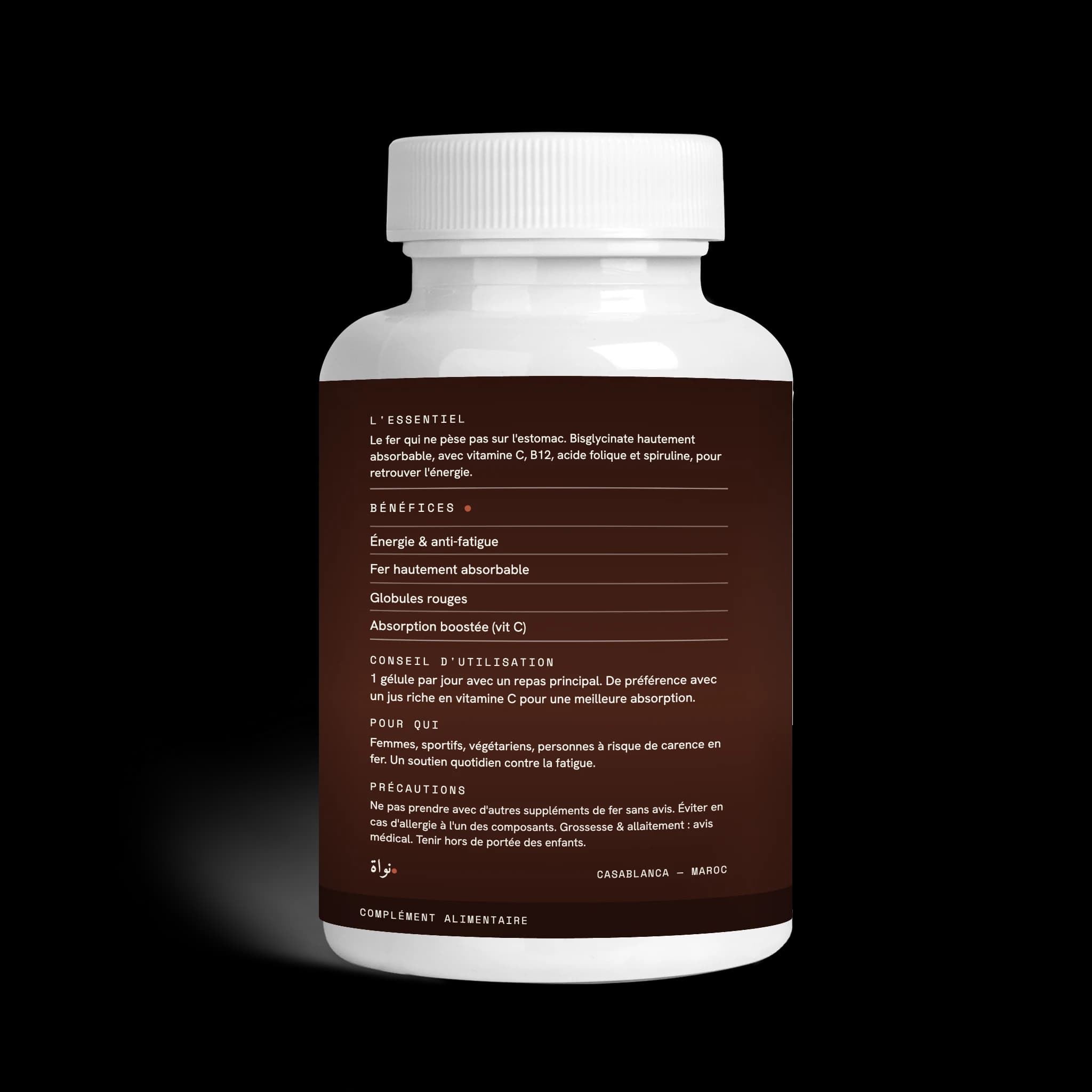 Energy + Iron — label
